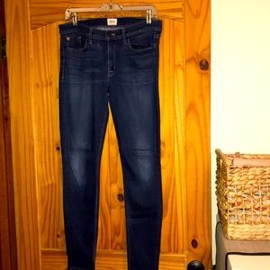 Hudson skinny jeans dark wash